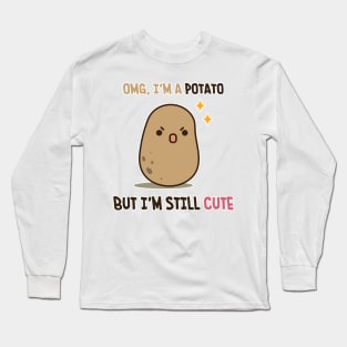 Cute potato is cute Long Sleeve T-Shirt